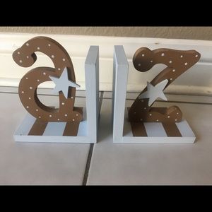 Handmade bookends